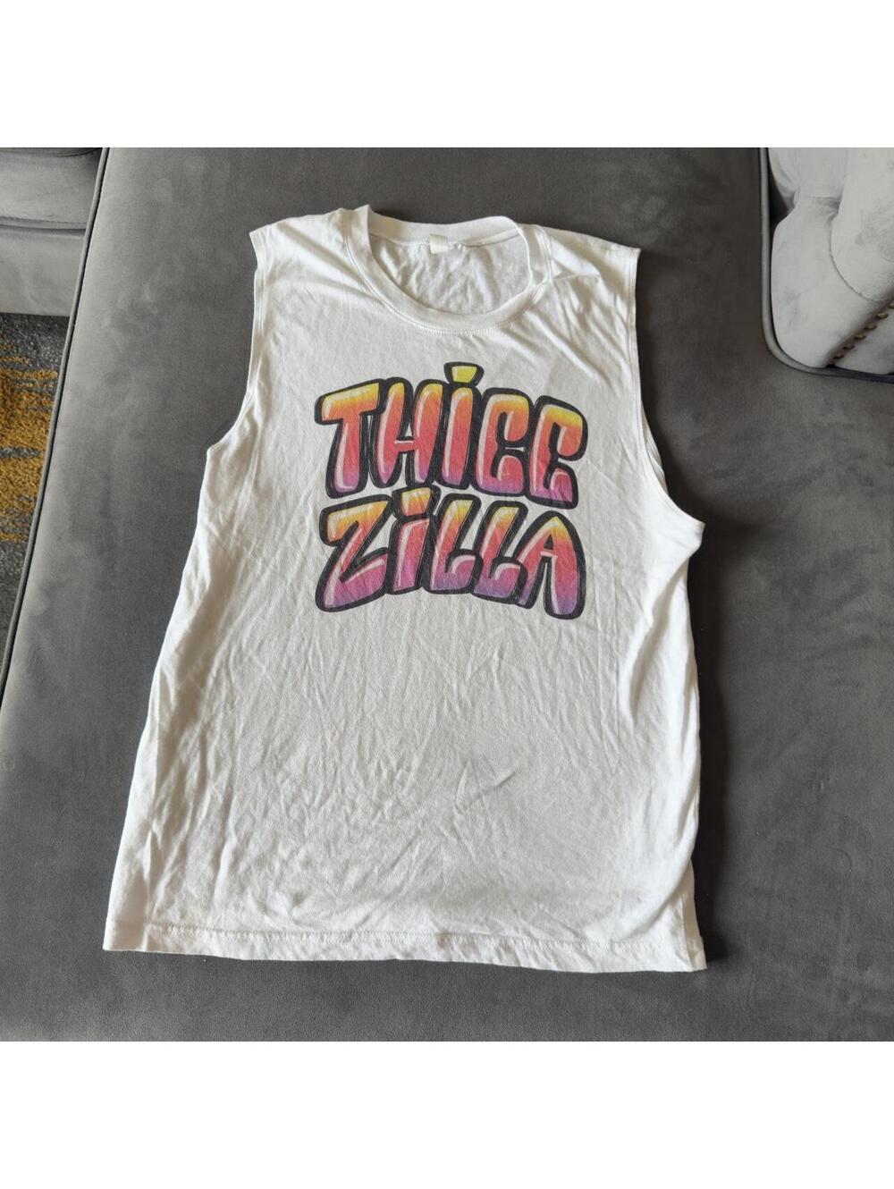 Men's White and Multi Crop-top
